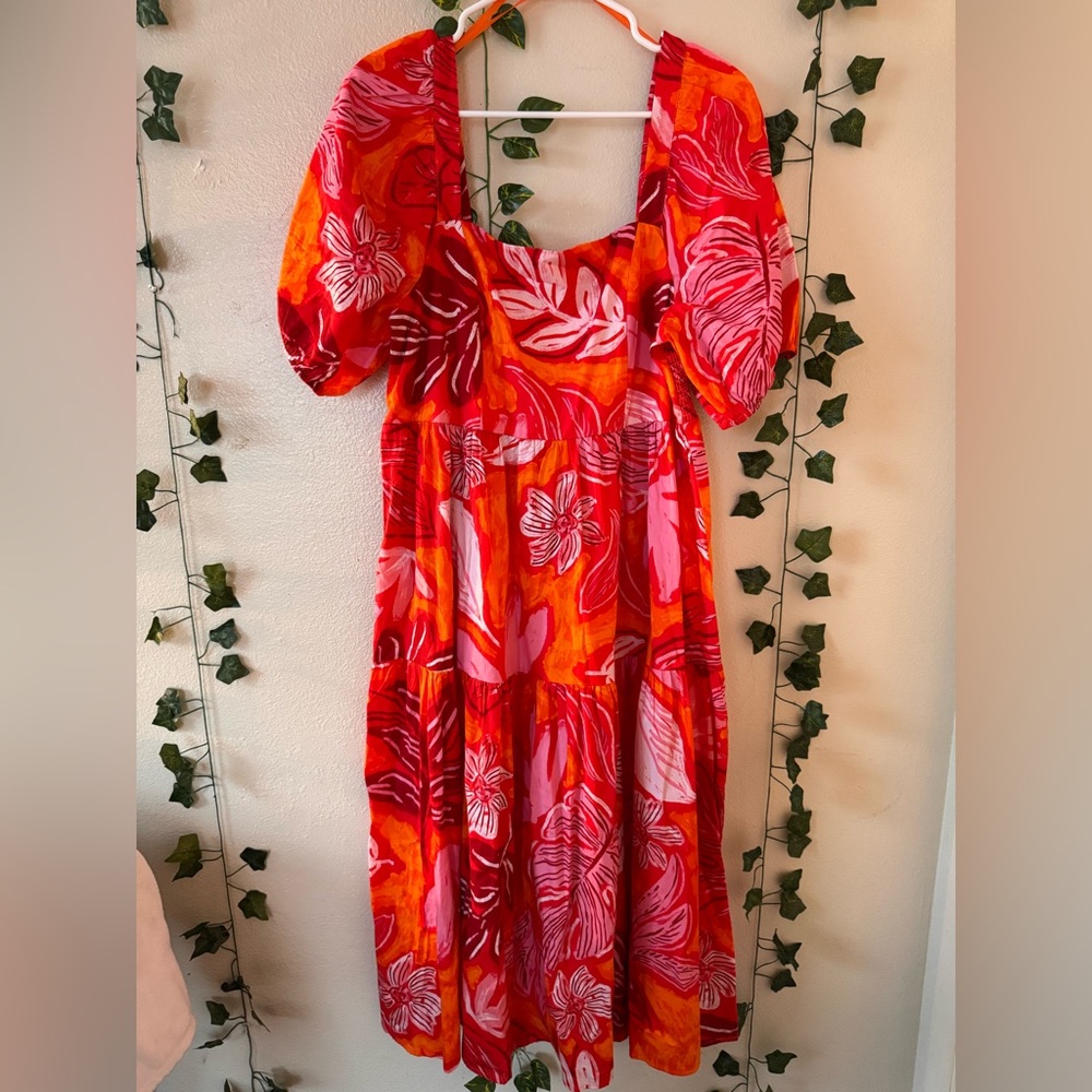 Crystal Sky | Floral “Sunset” Women's Dress